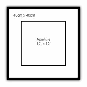 Frame- Mockup 40cm x 40cm 
Mount/Mat 10" x 10"