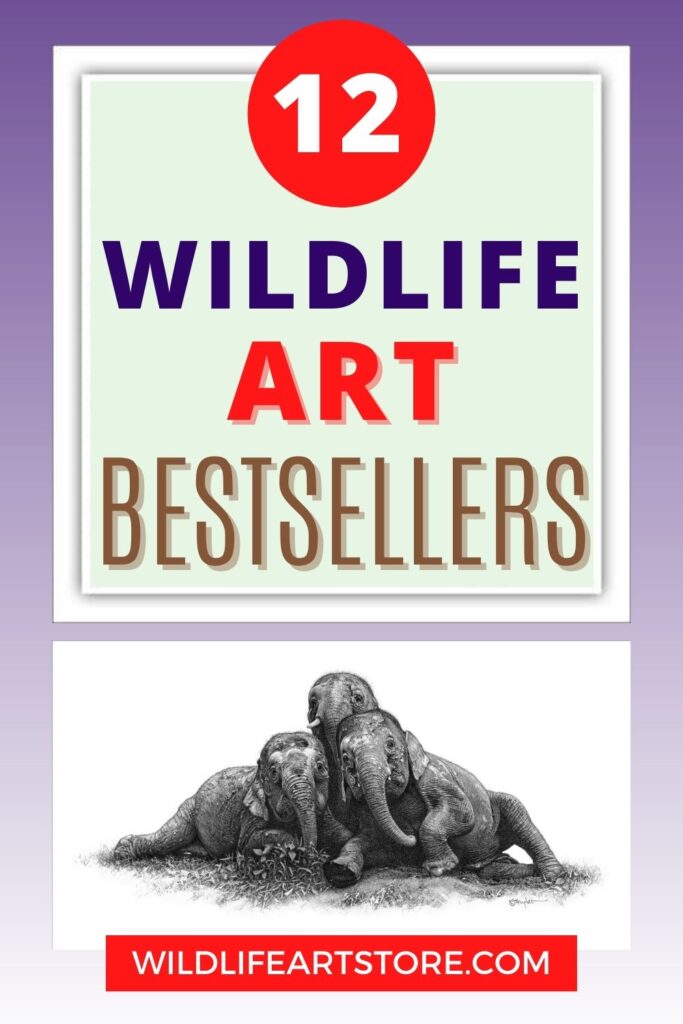 12 wildlife art bestsellers for Pinterest