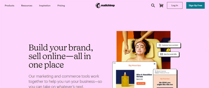 mailchimp landing page for getting more subscribers to your art blog