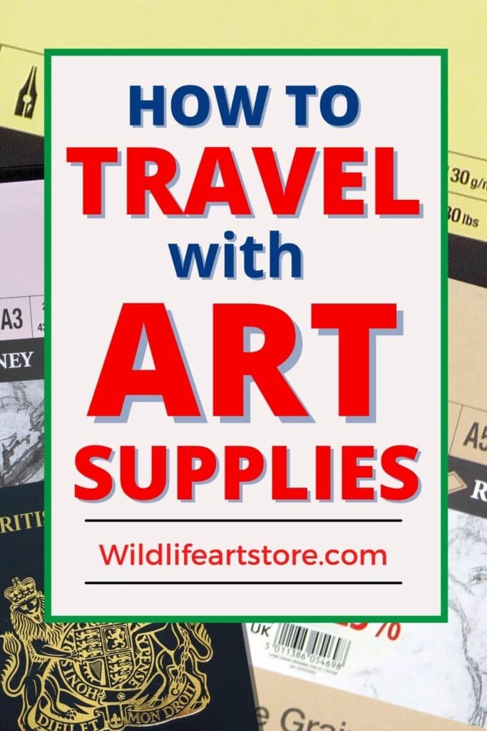 How to travel with art supplies