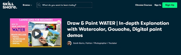 How to draw and paint water on Skillshare