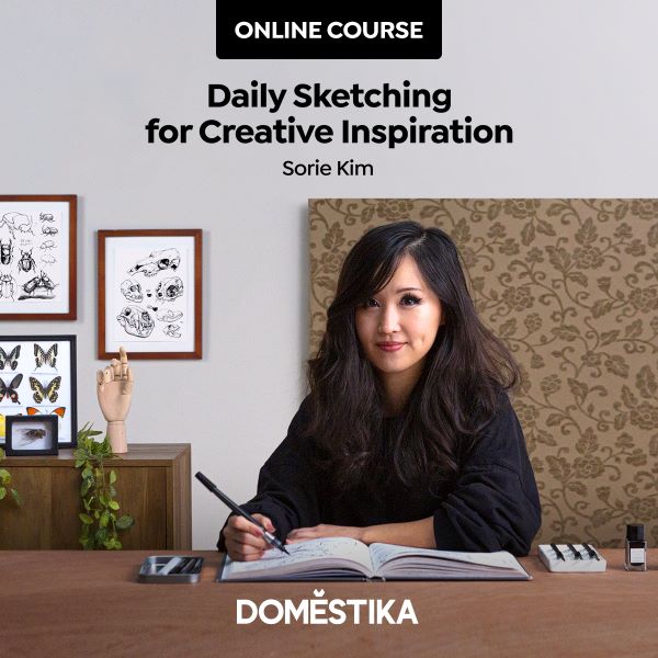 Daily sketching for creative inspiration. A course on Domestika