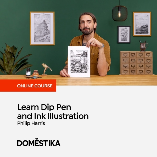 Learn dip pen and ink illustration