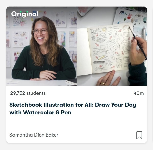 Sketchbook illustration for all - draw your day with watercolor and pen. A course on Skillshare