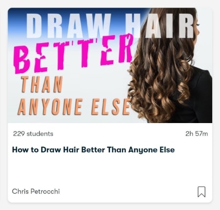 How to draw hair better than anyone else. A class on skillshare