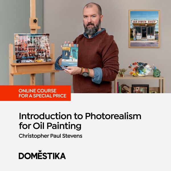 Introduction to Photorealism for Oil Painting by Christopher Paul Stevens
on Domestika