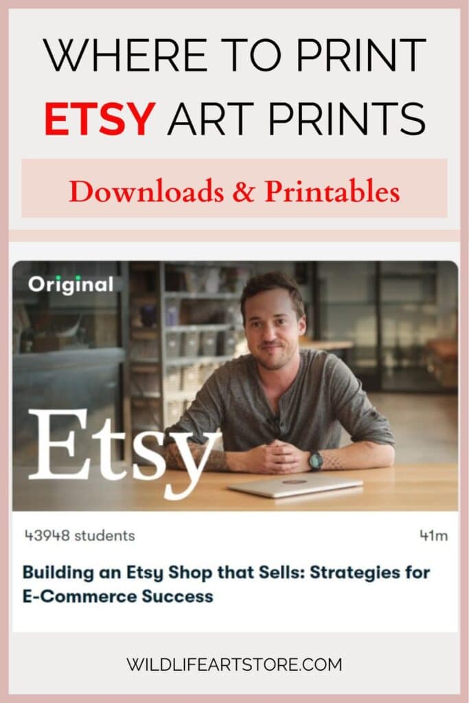 Where to Print Art Prints From Etsy (Downloads / Printables) Pinterest pin