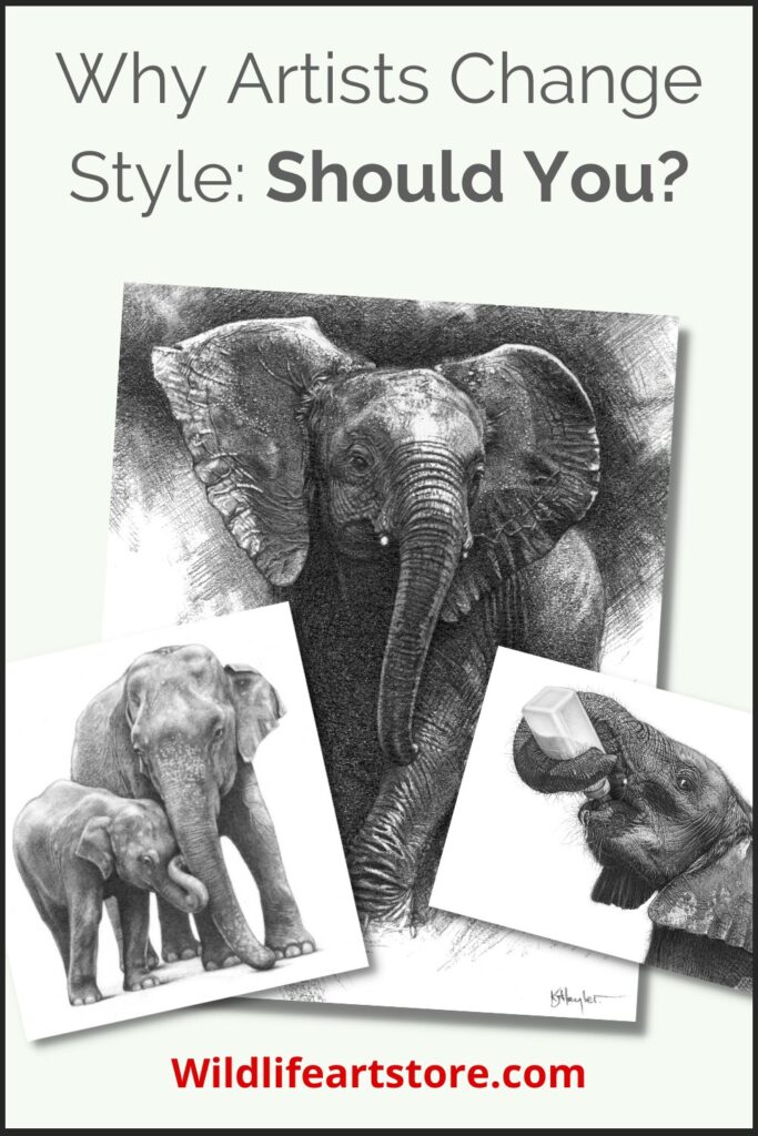 Why artists change style: Should You? Pinterest pin
