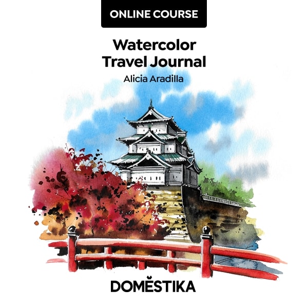 how to make a watercolor travel journal a course on Domestika