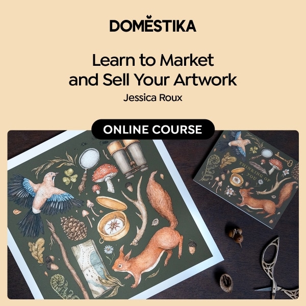 Learn to markey and sell your artwork with Jessica Roux on Domestika