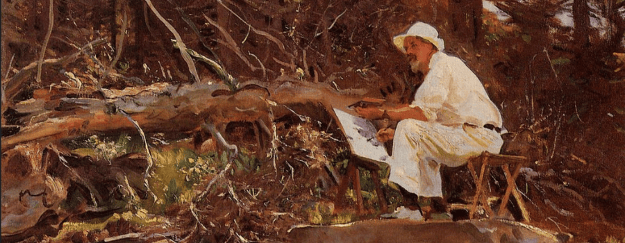 The artist sketching by John Singer Sargeant