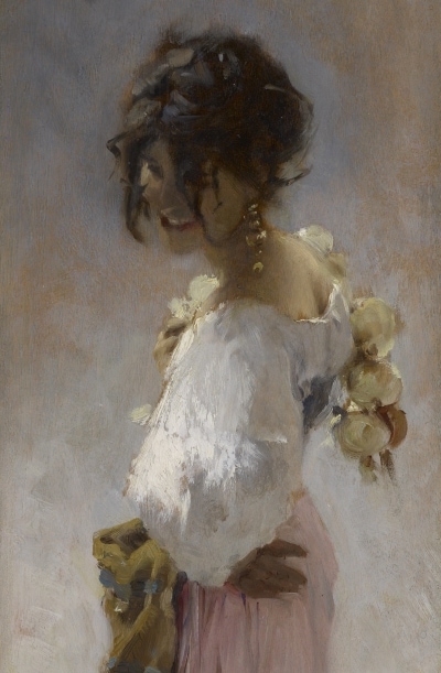 Painting of Rosina, a favorite model of John Singer Sargent.