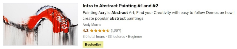 Intro to Abstract Painting #1 and #2 by Andy Morris on Udemy