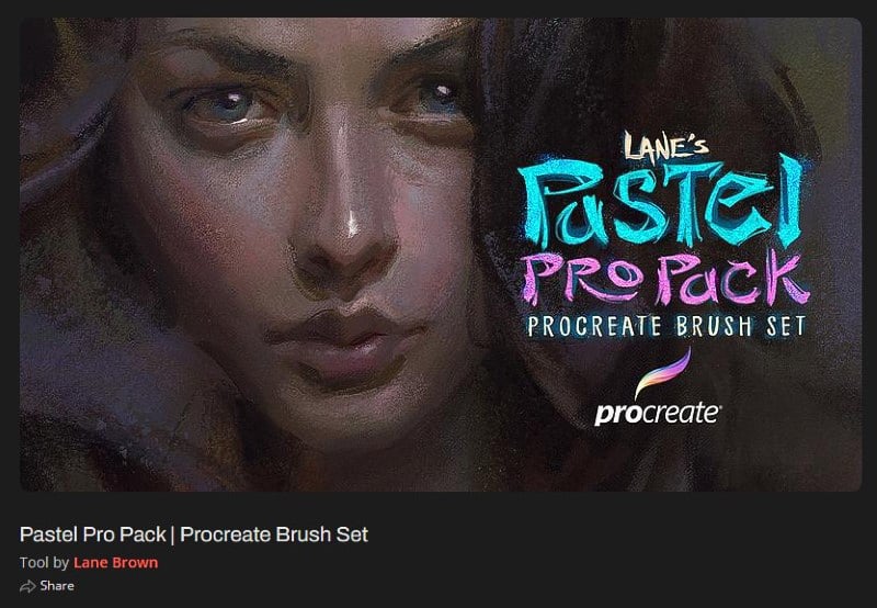 Pastel Pro Pack Procreate Brush Set  by Lane Brown on Proko